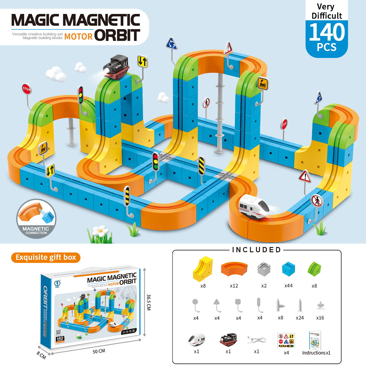 Magnetic Anti-Gravity Train Set - Kido Tech