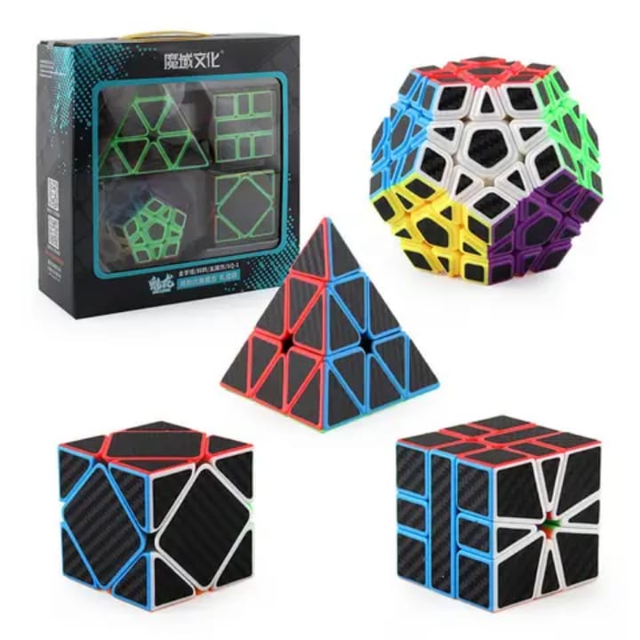 New 4 in 1 Rubik Cube Set