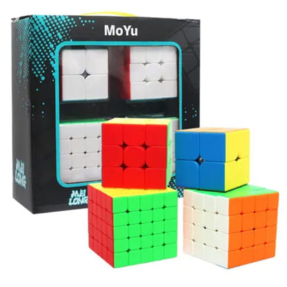 New 4 in 1 Rubik Cube Set