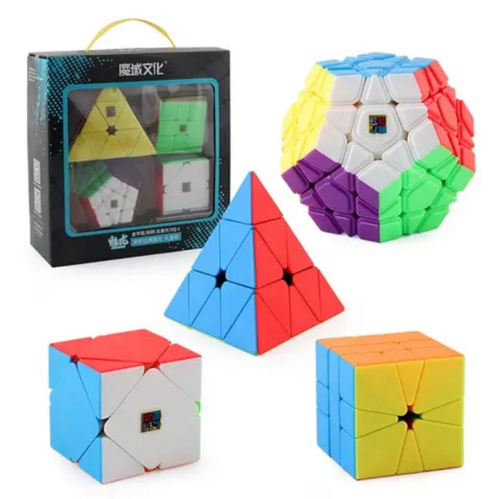 New 4 in 1 Rubik Cube Set