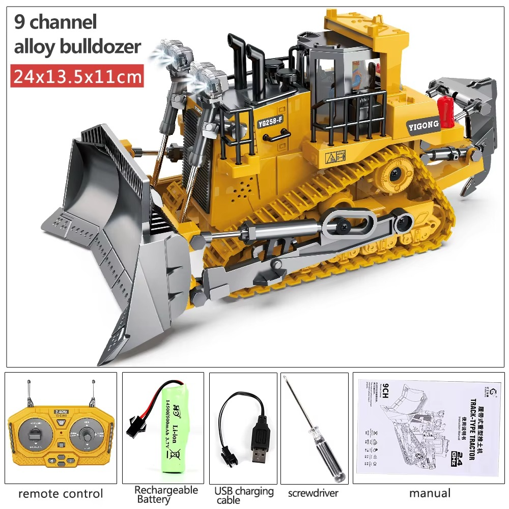 RC Bulldozer 1/20 Scale – 9ch Radio Controlled Hydraulic Dozer