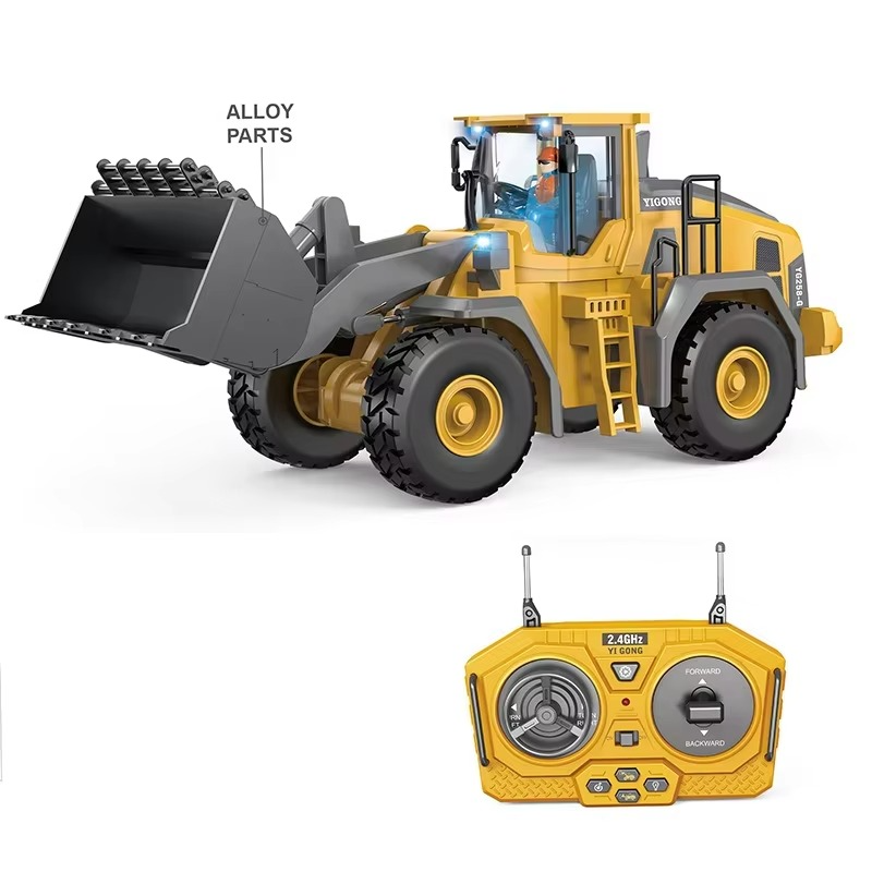 RC Loader 1/20 Scale - 9Ch Radio Controlled Skid Steer Loader