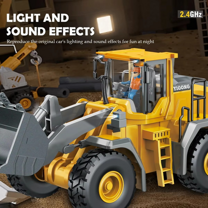 RC Loader 1/20 Scale - 9Ch Radio Controlled Skid Steer Loader
