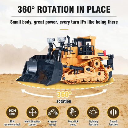 RC Bulldozer 1/20 Scale – 9ch Radio Controlled Hydraulic Dozer